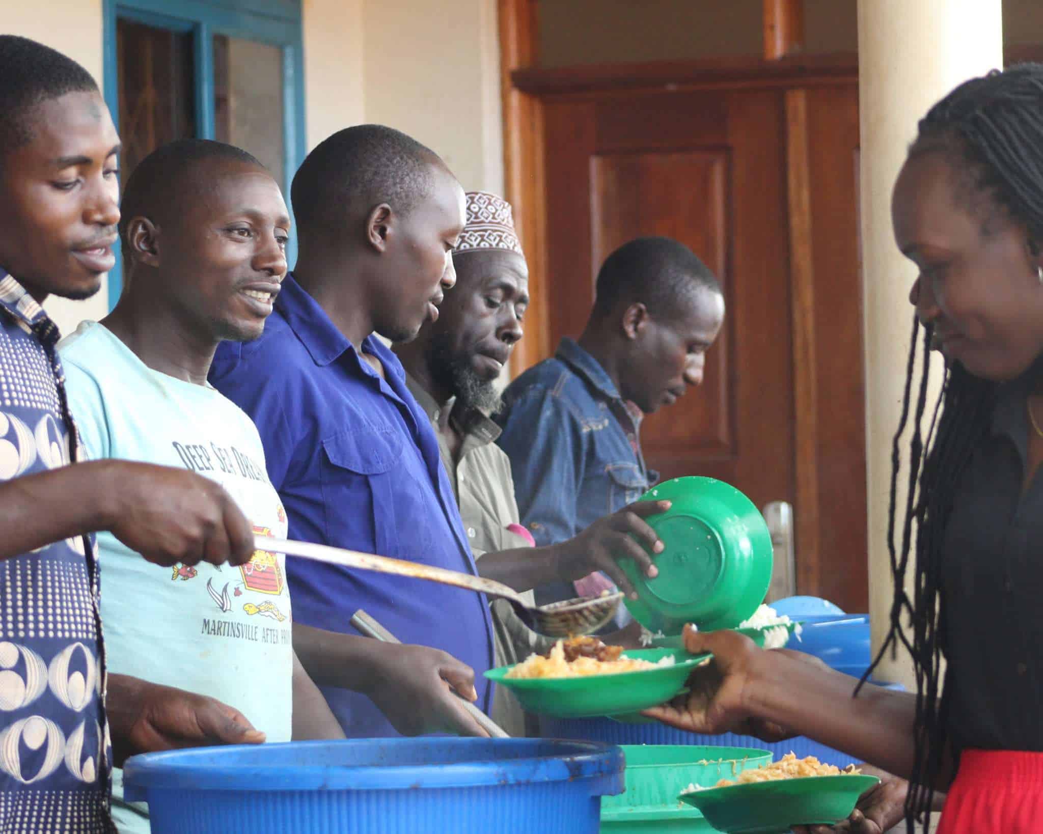 School children in Uganda playing sports