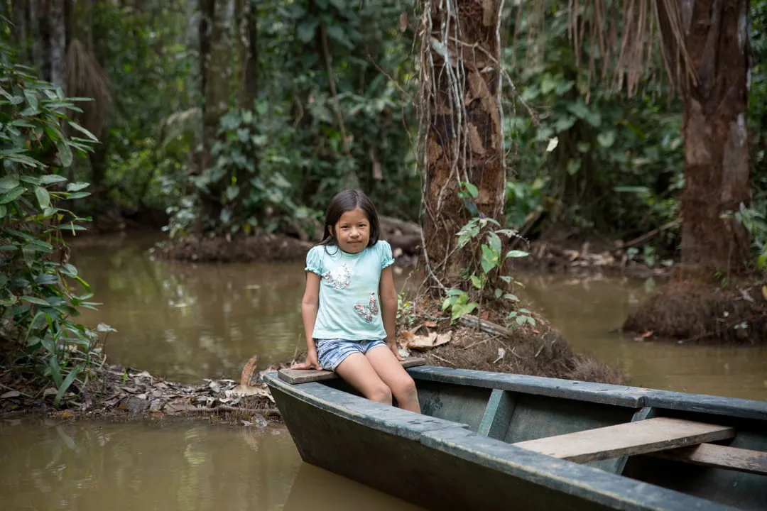 A child by the river, Madre de Dios