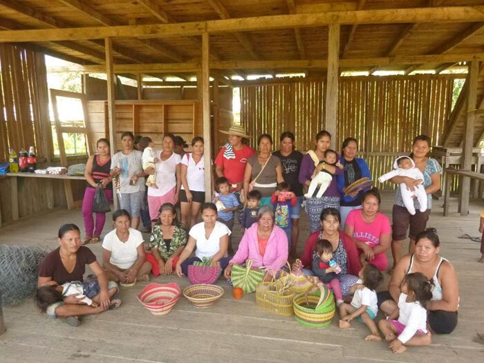 Community gathering in Madre de Dios